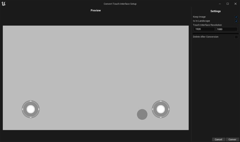 How to convert Unreal Touch Interface? – Lost in Game Studio