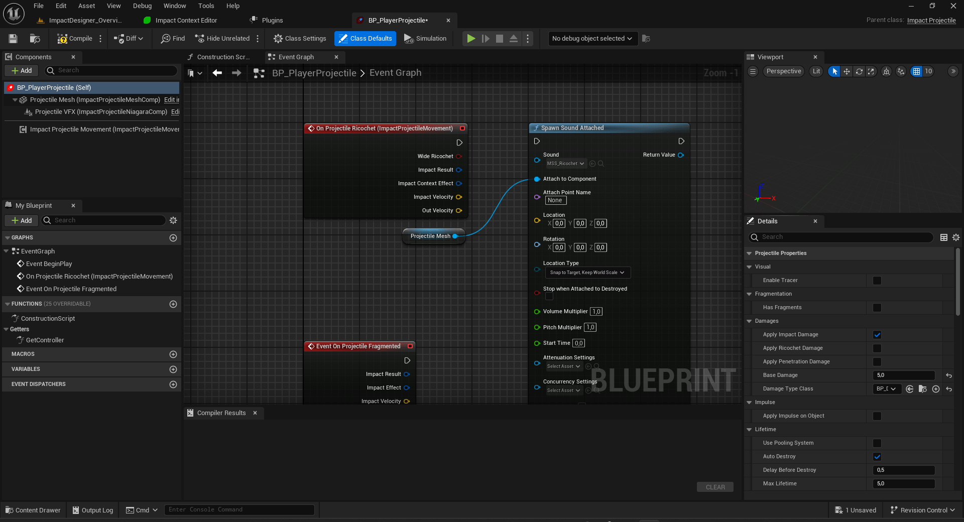 Create weapon and projectile – Lost in Game Studio