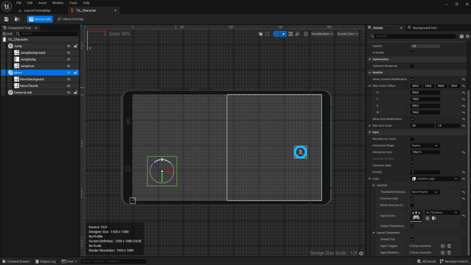 Layout Component – Lost in Game Studio